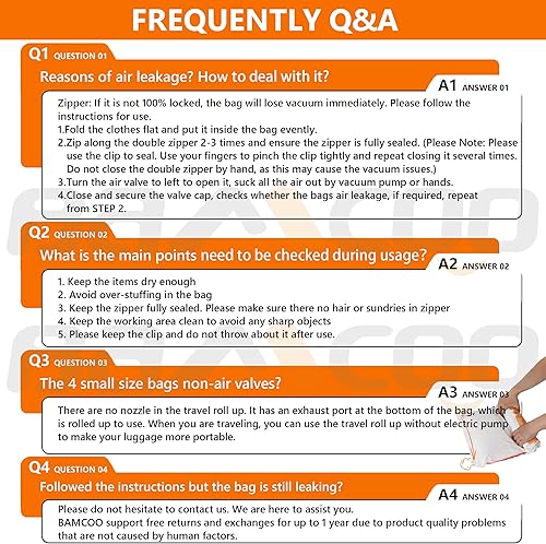 Miniatura 7 de Bolsas de almacenamiento al vacío mejoradas para ahorrar espacio, paquete de 20 (4 jumbo, 4, grande, 4, mediano, 4, pequeño, 4 enrollables), bolsas