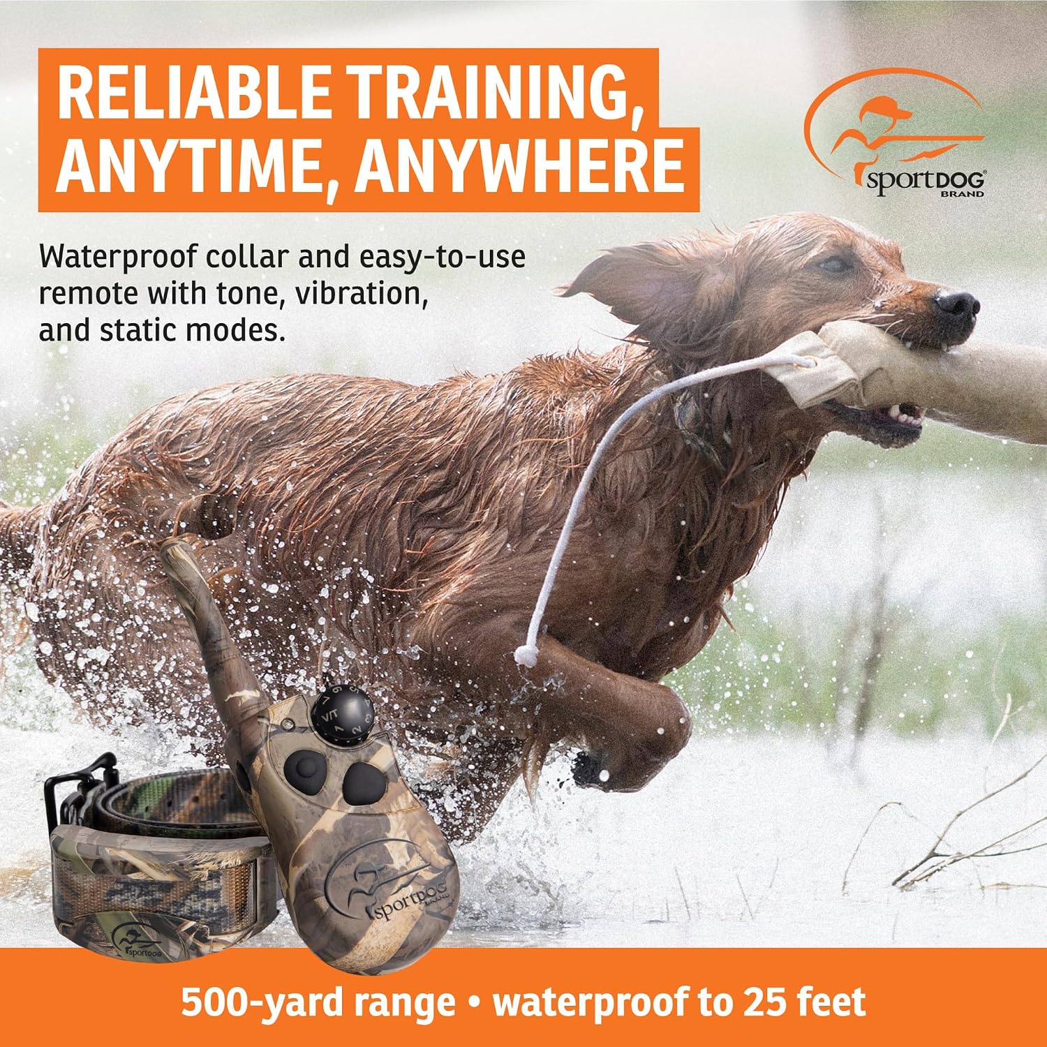 SportDOG WetlandHunter 425X Remote Trainer, Camouflage, 500-Yard Range image 2