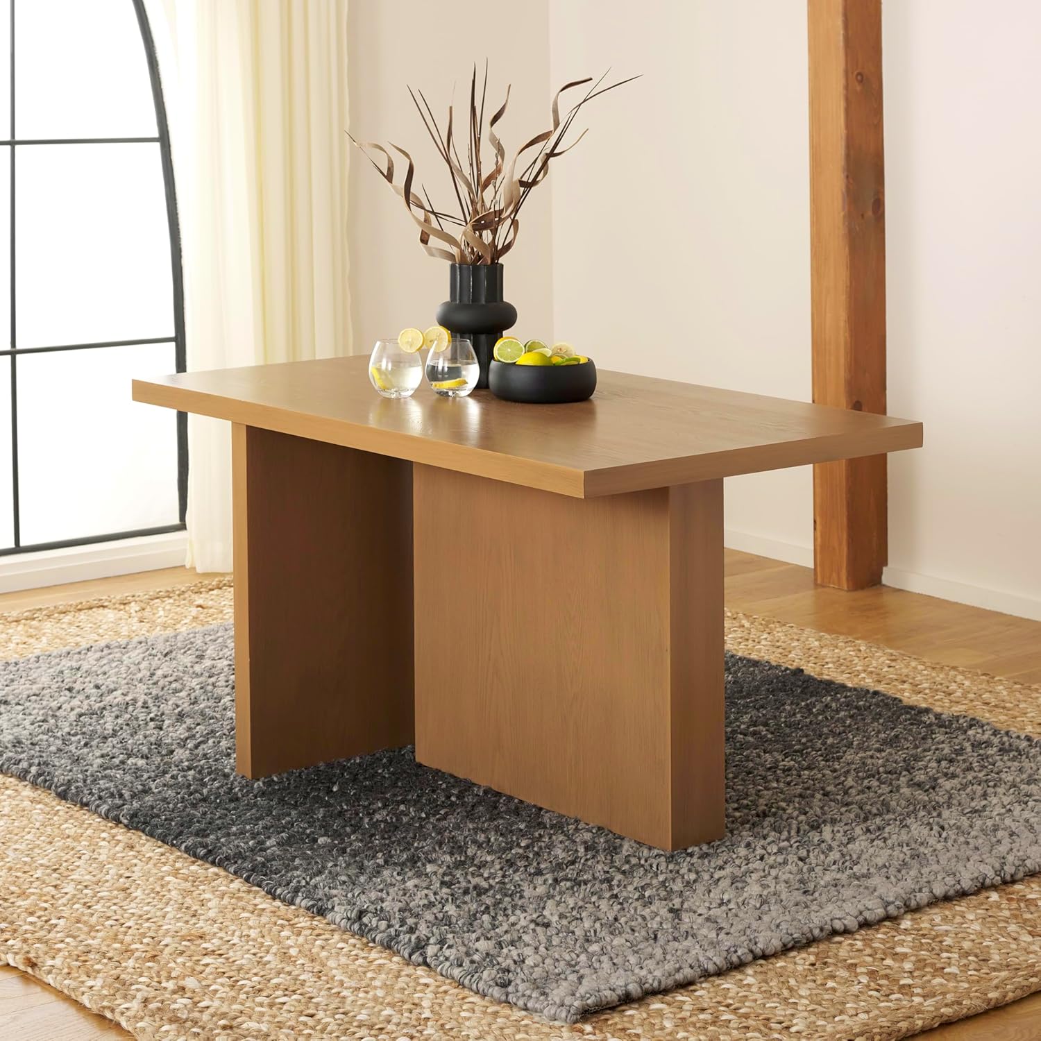 SAFAVIEH Home Collection Assana Natural Brown Dining Table