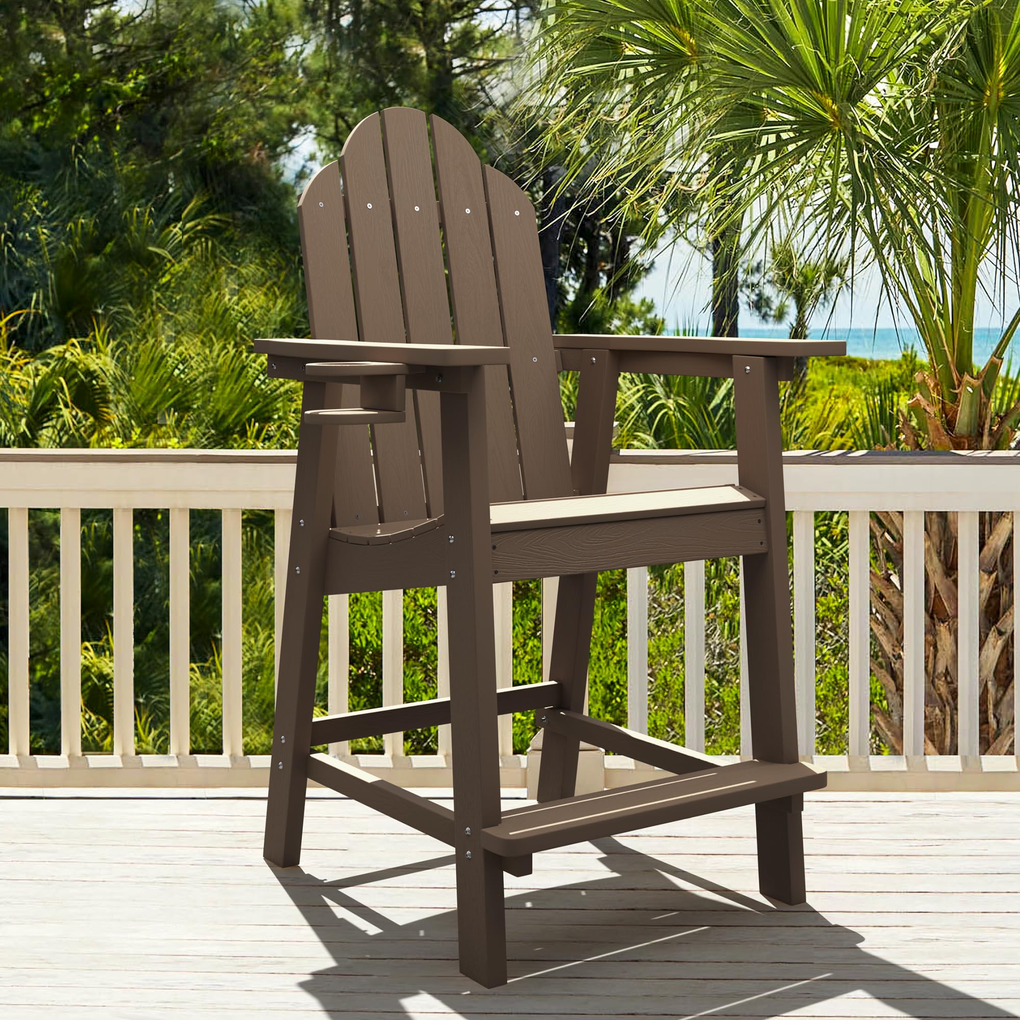 LUE BONA Tall Adirondack Chair Single
