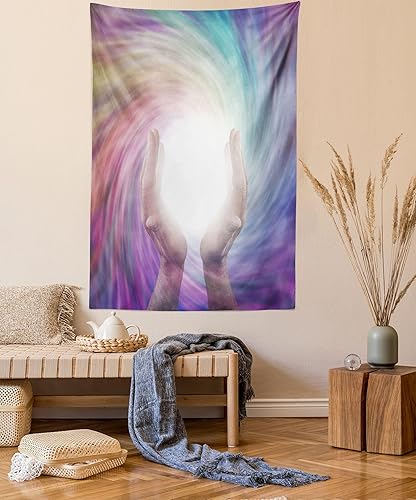 Miniatura 22 de Lunarable Tapiz de rapero, astronauta con un boombox retro para escuchar música en el espacio, impresión de audio de tira cómica, decoración de tela