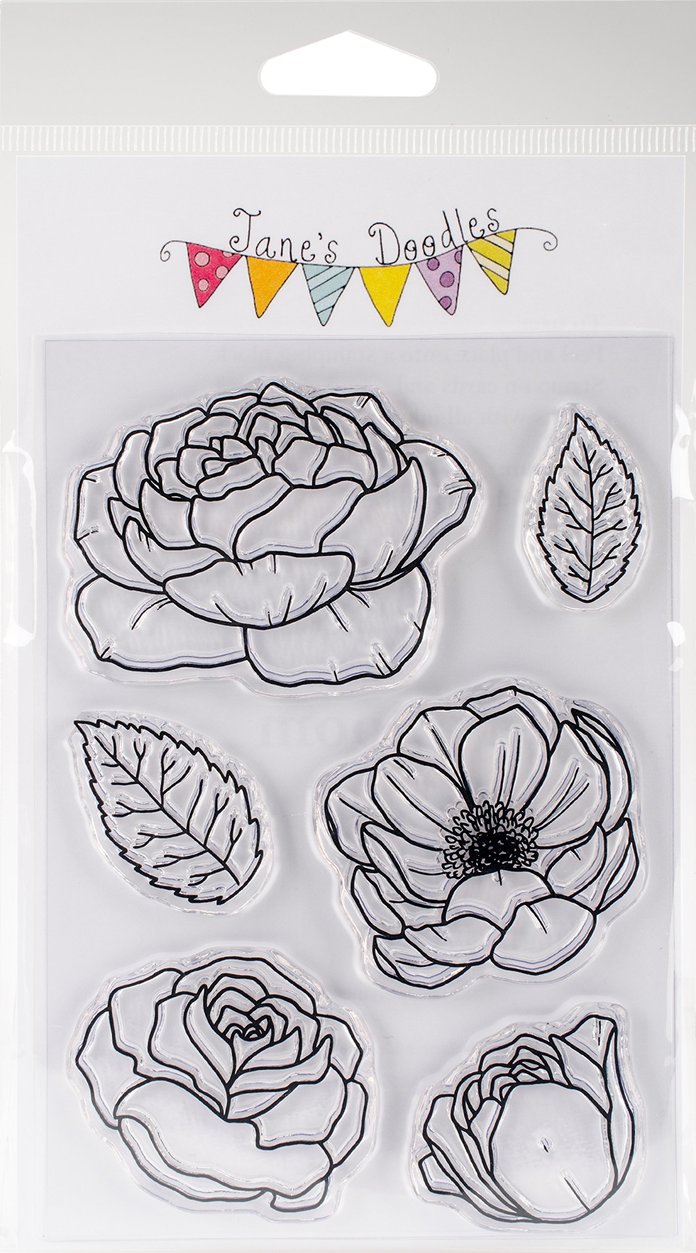 Tampons transparents Jane's Doodles multicolores : alignement parfait pour vos créations
