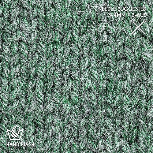 Vista 108 de Bulky Set (6 x 1.75 oz) Super Soft Baby Alpaca Hilo de tejer gris verde 328 yardas Gris Verde,Beige,Azul y verde,Cappuccino,Azul Oscuro,Gris