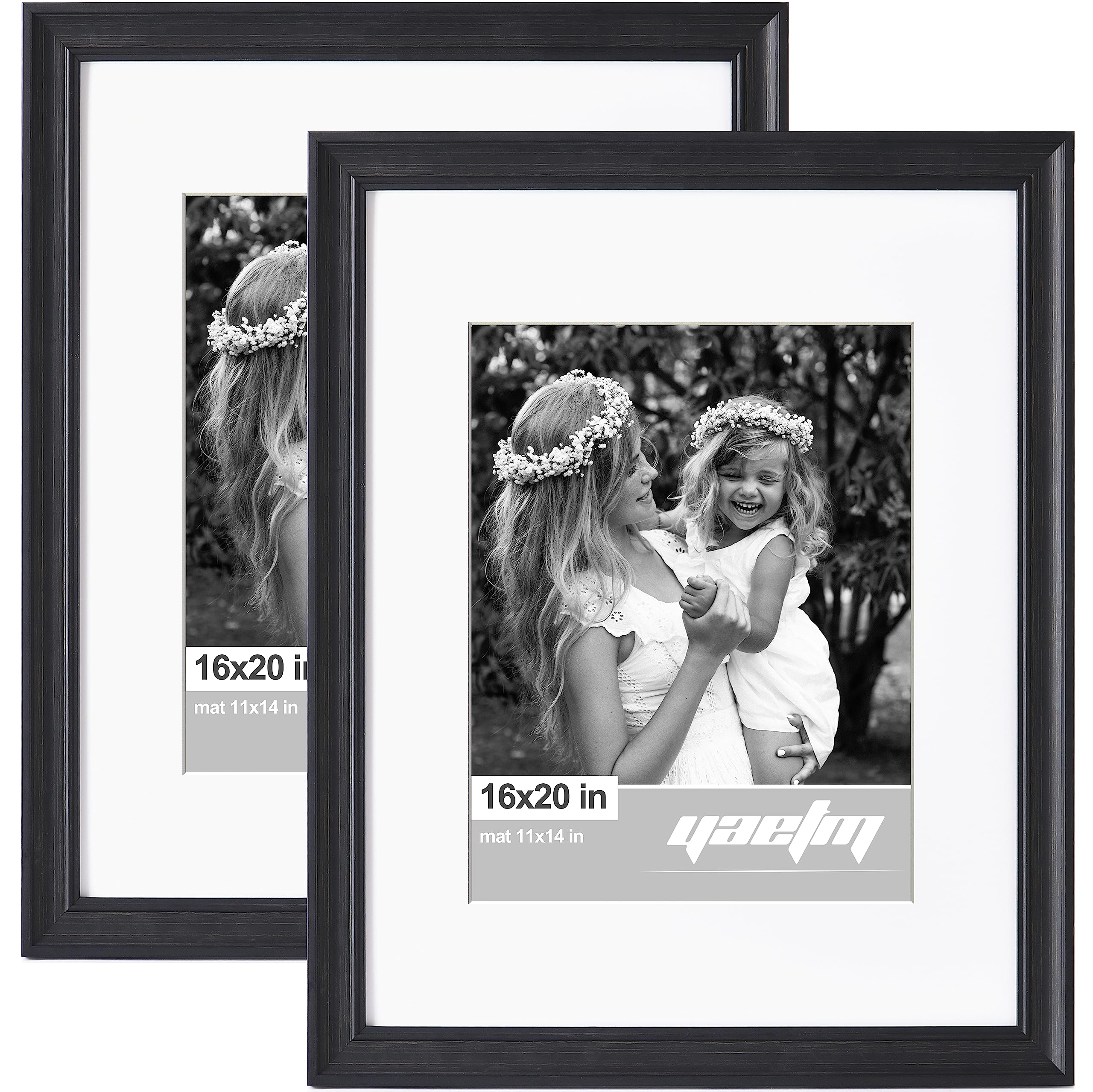 【新品未使用品】額縁 モノクロ 写真 おしゃれ Amazon.co.jp: Yaetm 16x20インチ 写真フレーム マット仕上げ 11x14