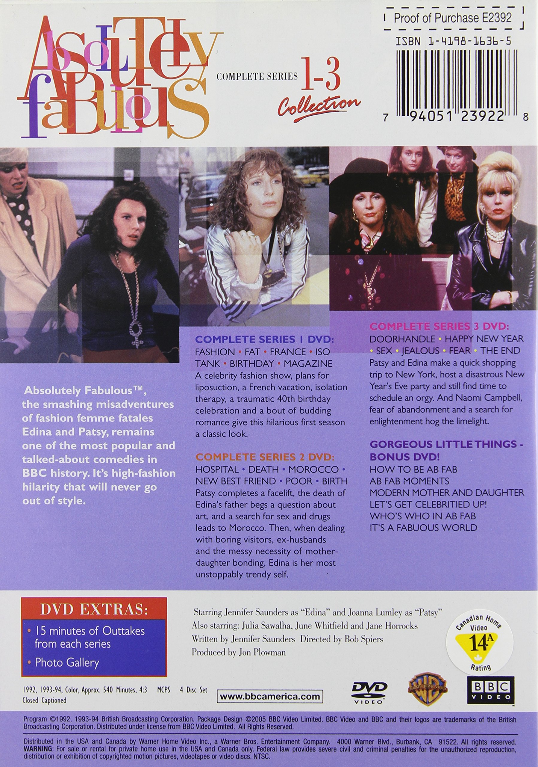 Absolutely Fabulous Complete Series 1-3 [DVD]