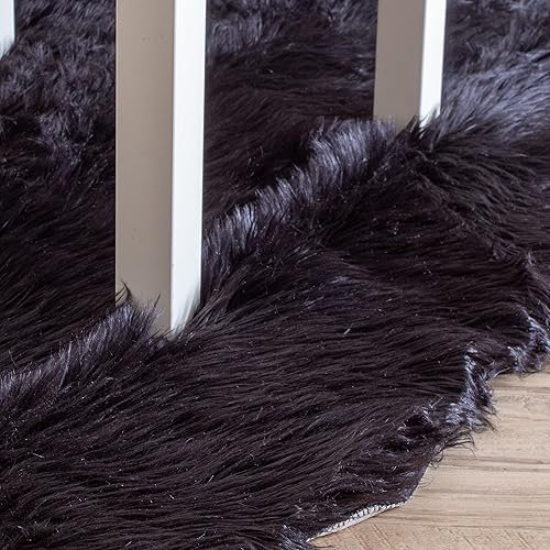 Miniatura 3 de Super Area Rugs - Alfombra de piel de oveja suave y esponjosa