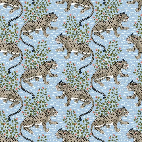 PrintFresh Papel tapiz autoadhesivo Bagheera azul claro