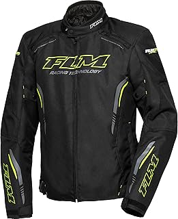 FLM Motorradjacke mit Protektoren Motorrad Jacke Sports Textiljacke 6.0, Herren, Sportler, Sommer