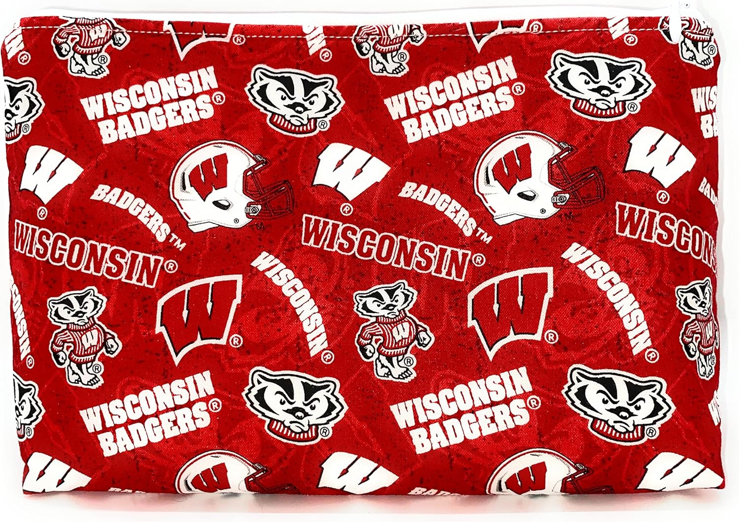 Wisconsin Badgers cosmetic storage, makeup bag, cosmetics bag, travel bag, graduation gift