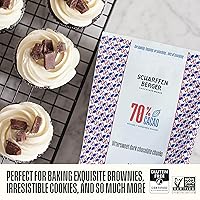 Vista 4 de Scharffen Berger Trozos de Chocolate para Hornear (7 onzas, paquete de 3) - Trozos de Chocolate Semi-Amargo Oscuro para Hornear, 70% Cacao, Sin