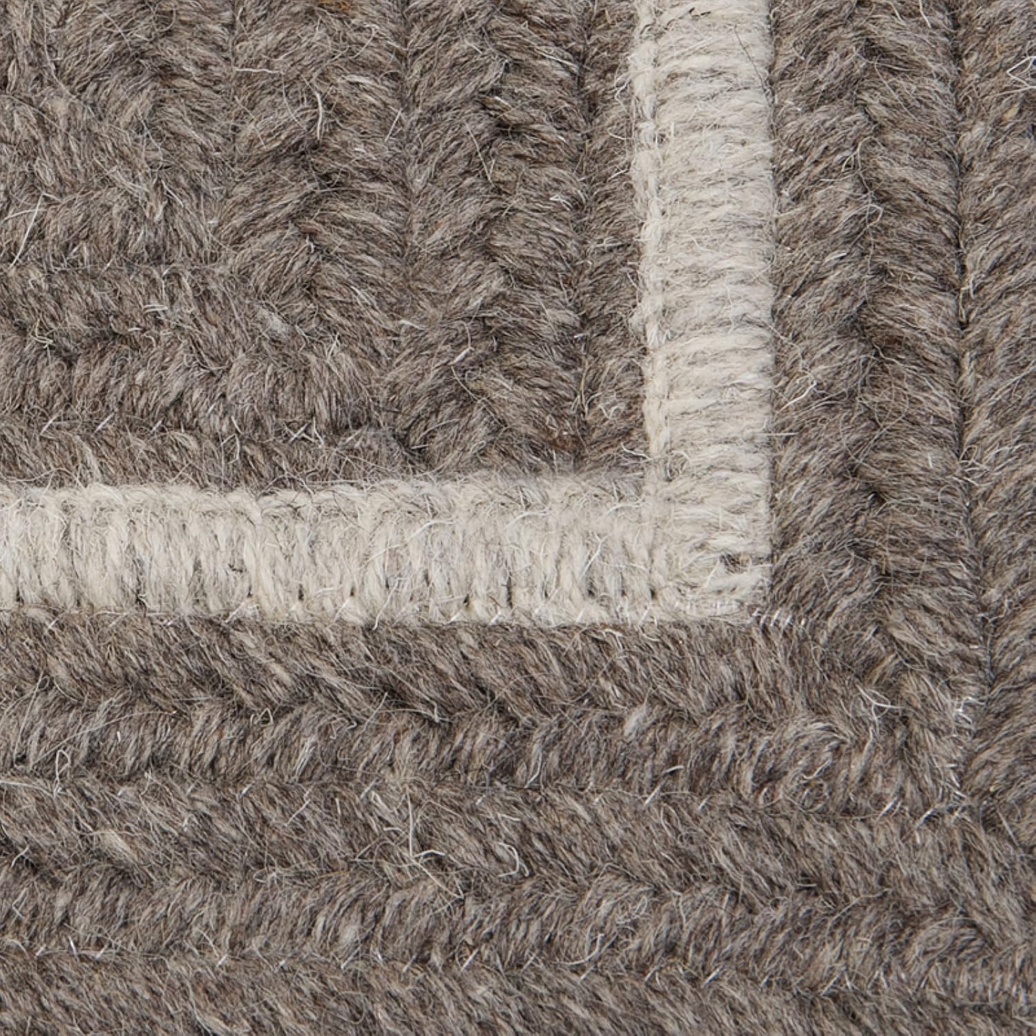 Shear Natural Square Rug, 12-Feet, Rockport Gray