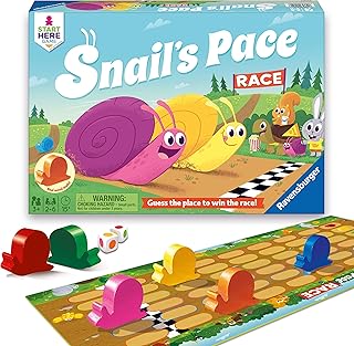 Ravensburger - Snail’s Pace Race Board Game - Early Learning, Counting & Color Matching Game for Kids Ages 3+