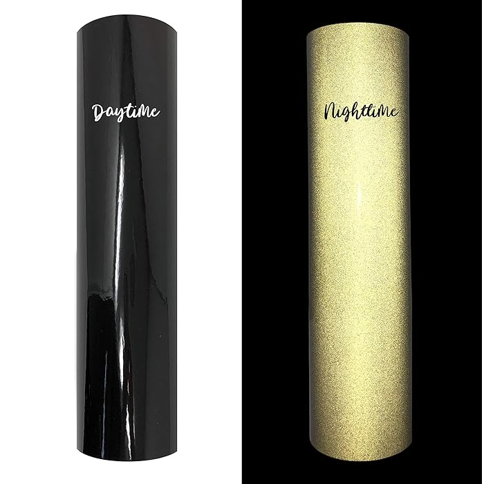 Buy Black Reflective Vinyl Permanent Adhesive, 12" x 4FT Reflective