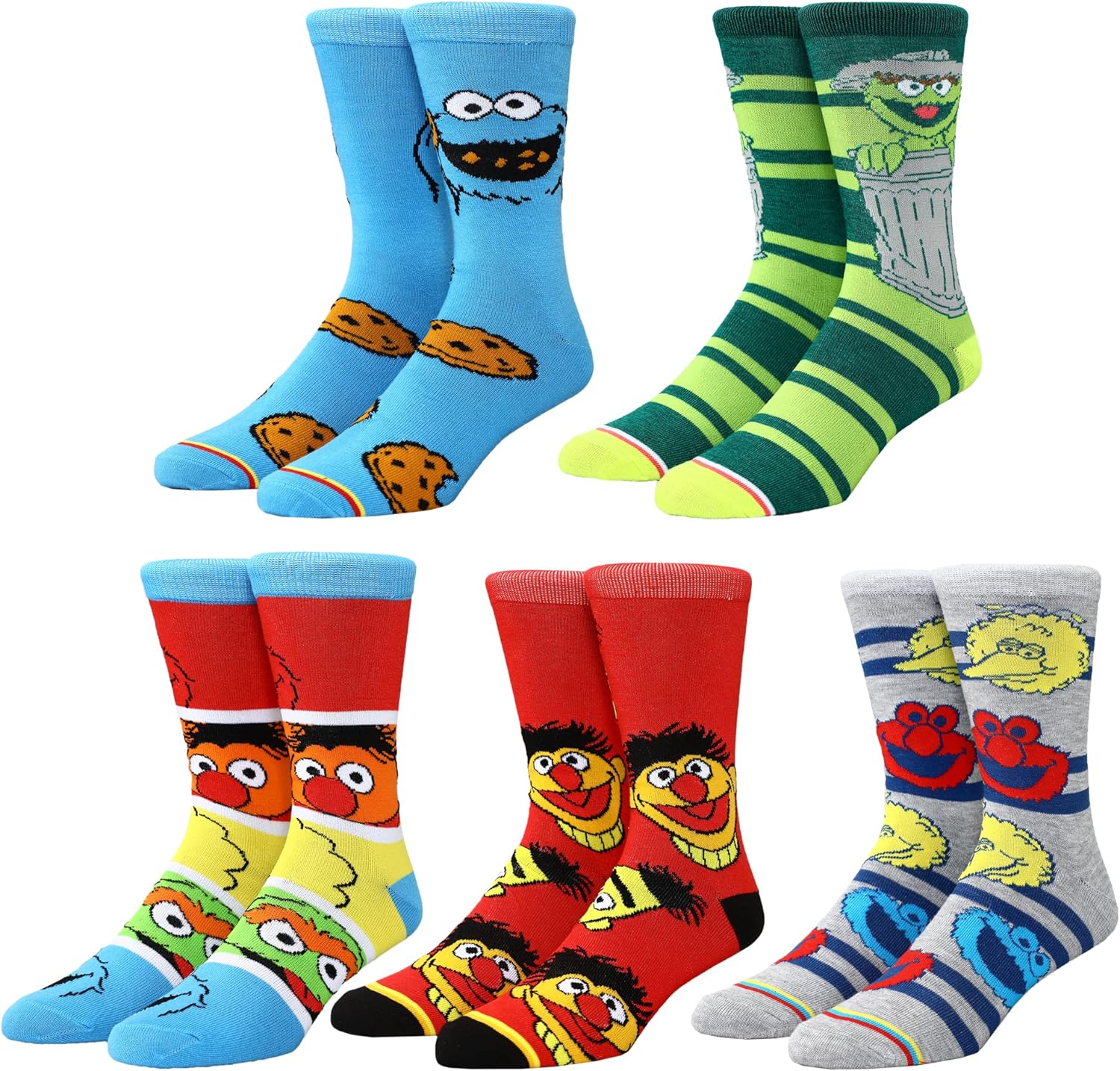 Bioworld Sesame Street Crew Socks