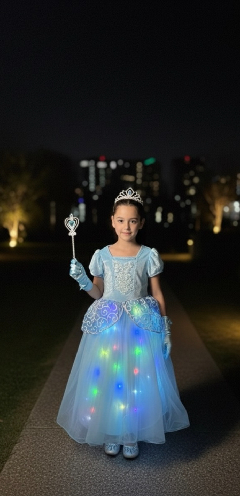 Disfraz Princesa para Niñas con Luces LED y Control App miniatura 7