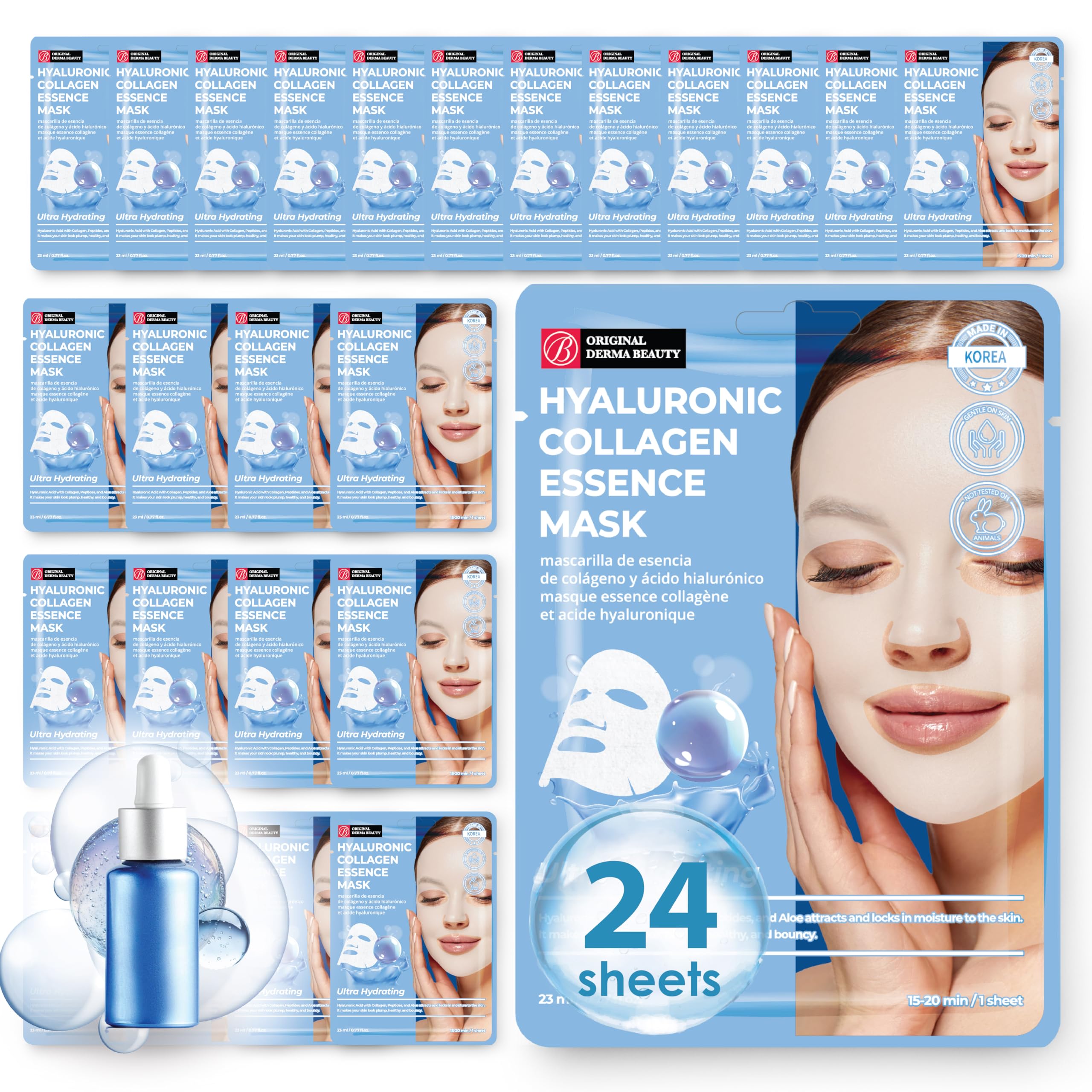 【やん 様専門】Collagen Mask & Oil Mist Amazon.com : Innerest Original Derma Beauty Collagen Face Masks 24