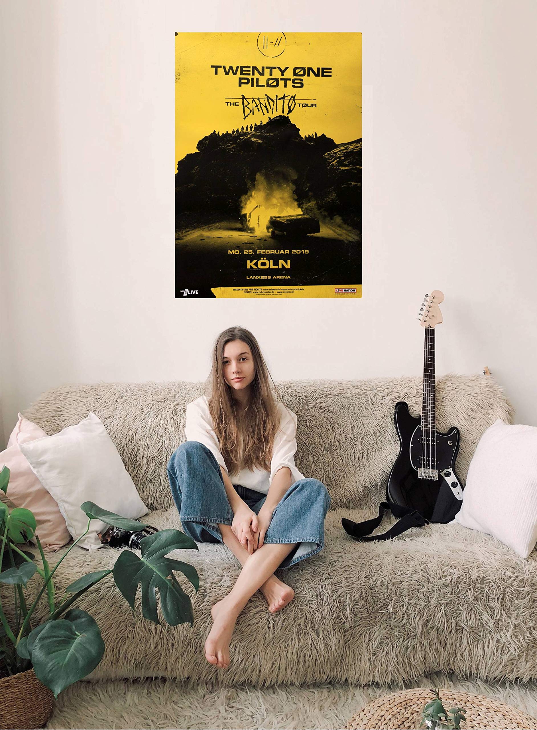 Twenty One Pilots - No Tourists, Köln 2018 » Konzertplakat/Premium Poster | Live Konzert Veranstaltung | DIN A1 «