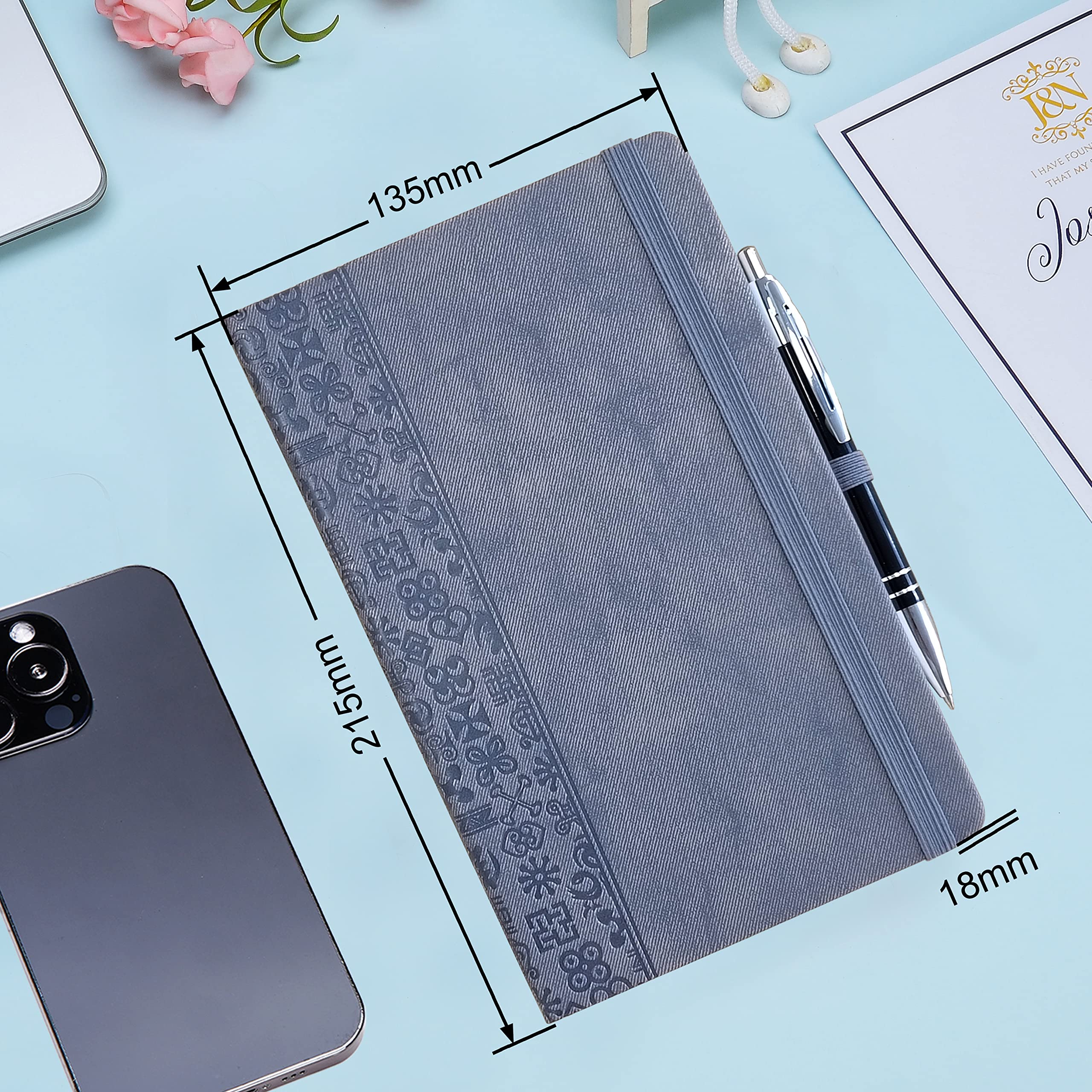 Amazon | Leepie A5 ノート, PUレザーノート,中型ノート, ハードケース 