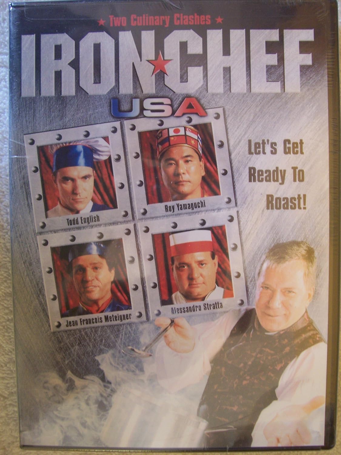 Iron Chef USA, Two Culinary Clashes William Shatner, Alessandro Stratta, Todd
