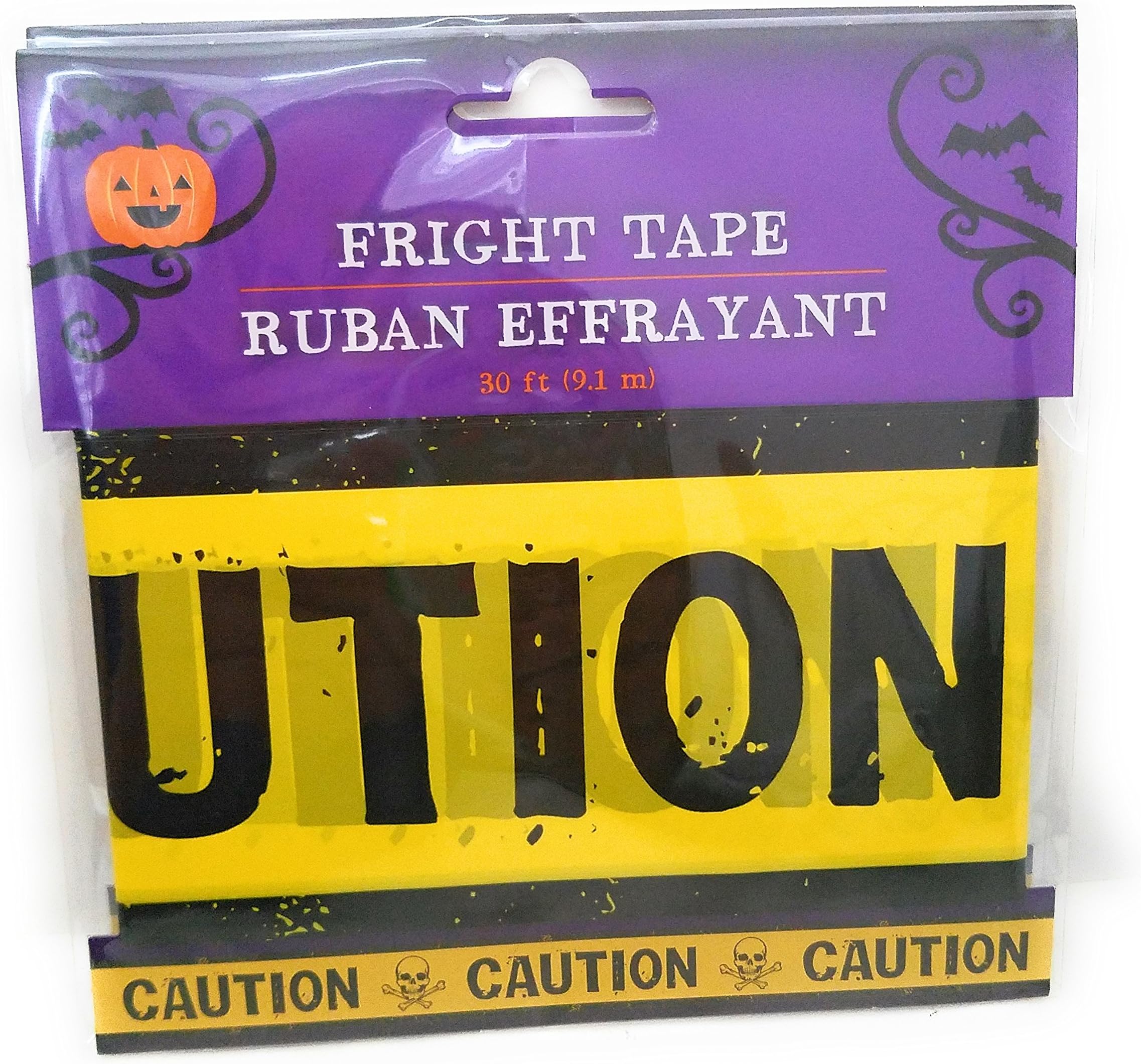 Halloween Fright Tape Yellow Do Not Enter (2 Pack)