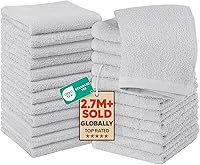 Vista 30 de Utopia Towels Juego de 60 paños de algodón – 100% algodón hilado en anillo, paños de franela de alta calidad, altamente absorbentes y suaves al Beige