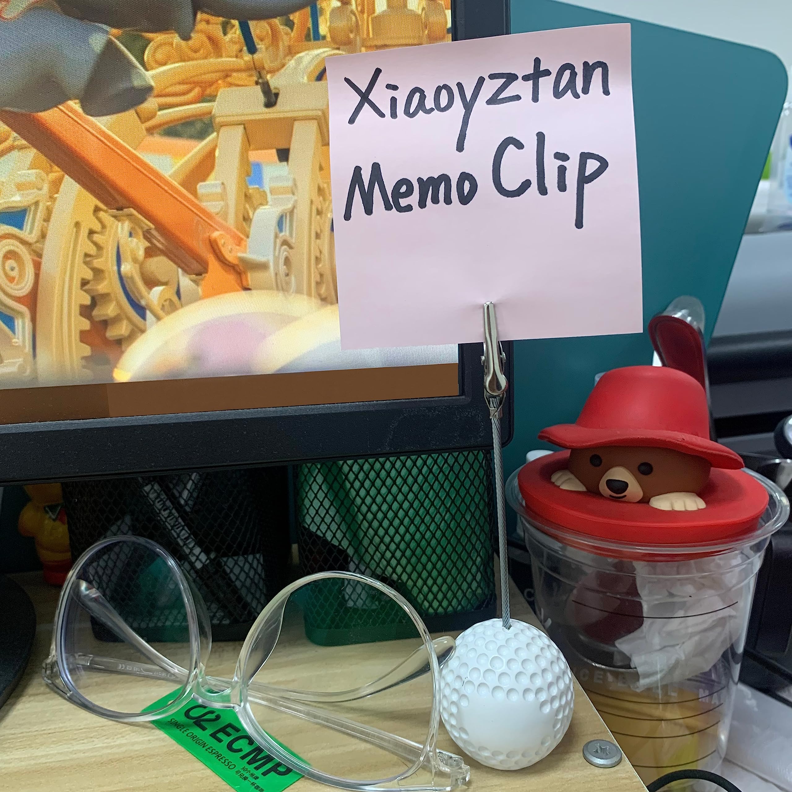 Xiaoyztan Kartenständer, Memo-Clip, Golf-Bilderhalter, Tischständer, Notizen, Büroklammer für Tisch, Party, Gastgeschenke, Fotoständer, Veranstaltungen, Dekoration, 5 Stück