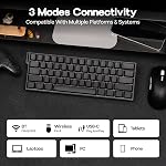 MechLands Aula Mini60 HE Pro Clavier sans fil effet Hall, 4000mAh, SOCD & DKS, Clavier magnétique de jeu avec déclenchement rapide & Actualisation réglable, RGB Allumage arrière (Noir)