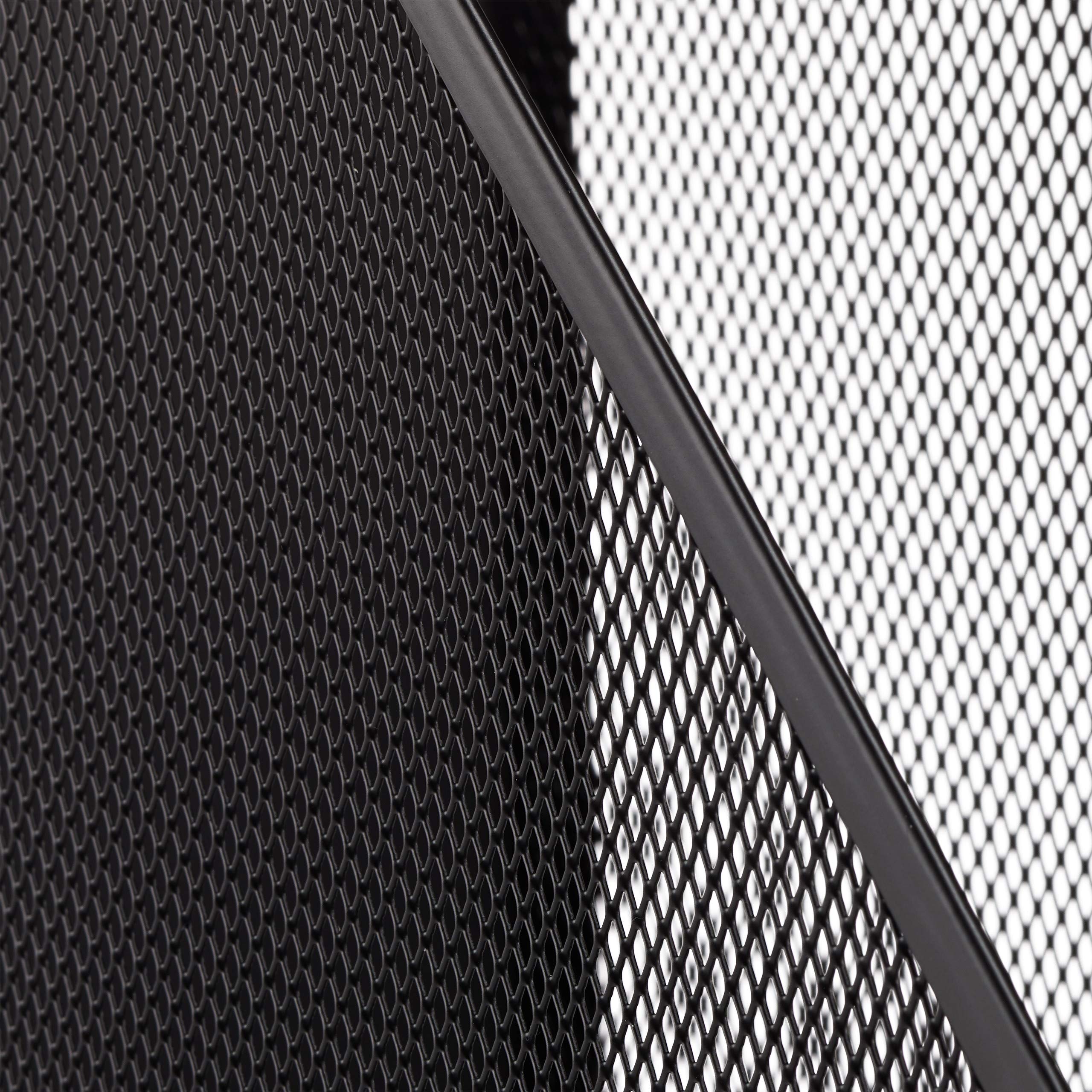 Relaxdays Porte-magazines maille porte-journaux revues porte-documents métal A4 à C4 fixation murale, noir