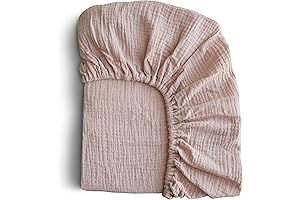 mushie Extra Soft Muslin Fitted Crib Sheet