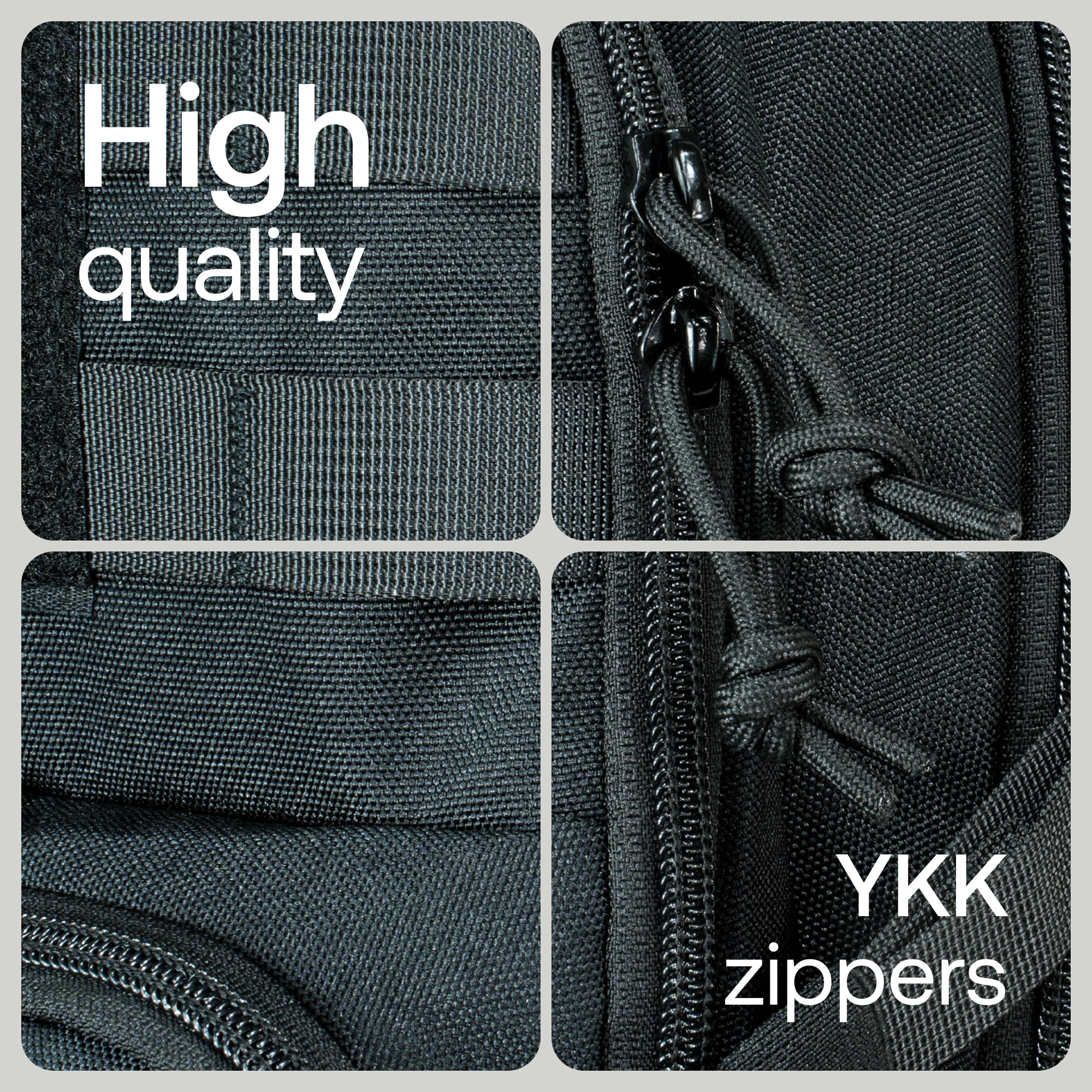 Huntex 40L Tactical Backpack for Men and Women in Black - Military Style for Hunting, Hiking & Travel Combat Backpack - Outdoor Tactical Backpacks & Sport Mochila Tactica