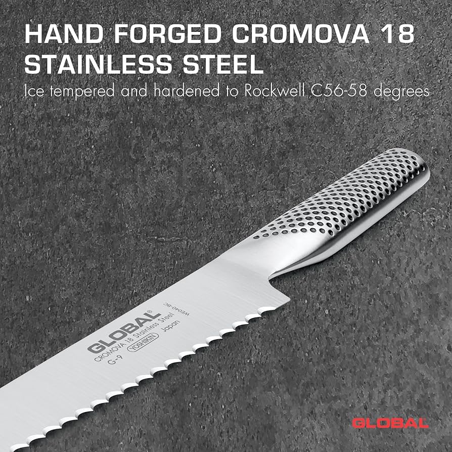 Amazon｜グローバル パン切り 刃渡り 22cm G-9｜菜切り包丁 オンライン通販