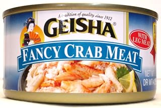 Geisha Wild Caught Fancy Crab Meat with Leg Meat, 3 Pack 6 oz Cans - Premium Thai Seafood