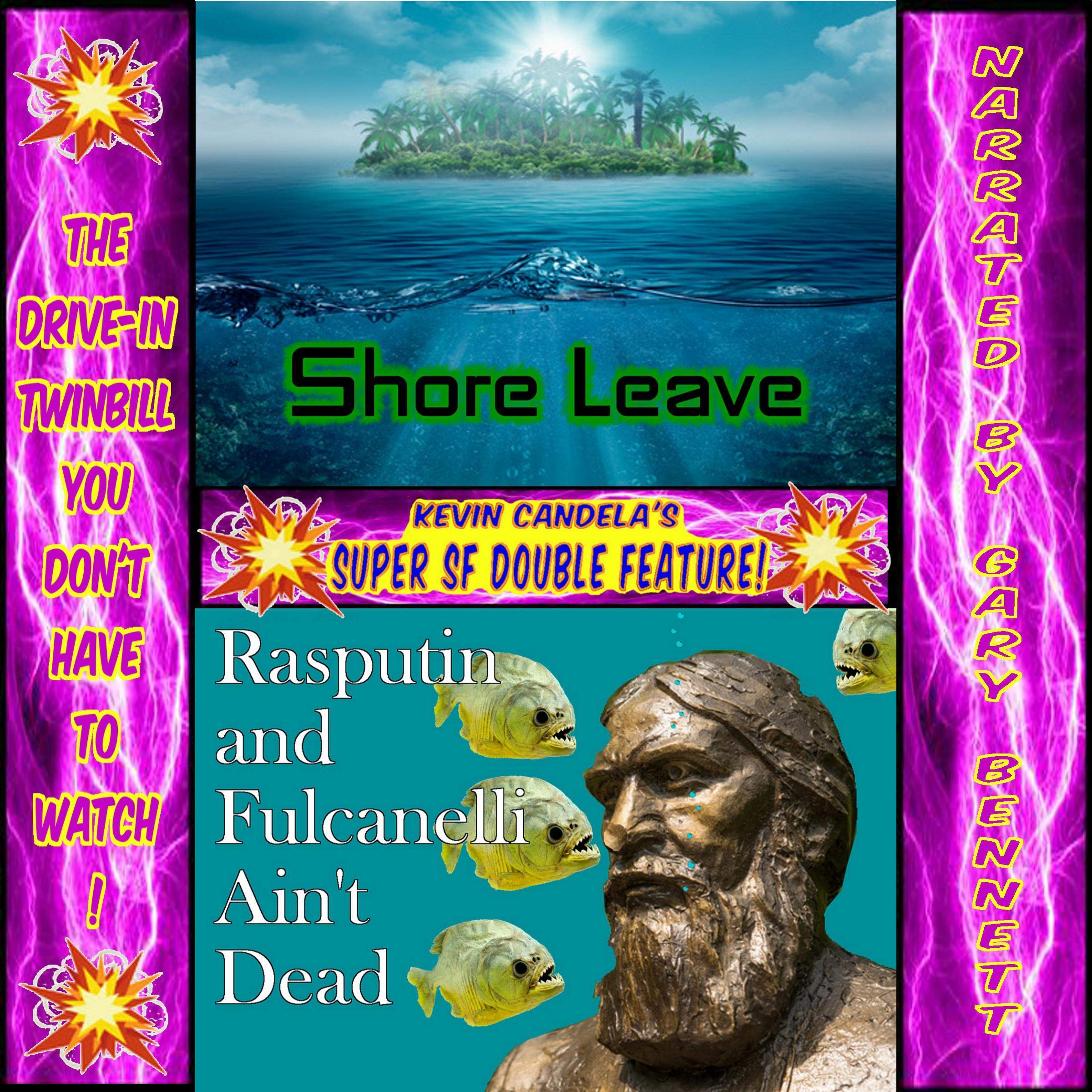 Cover art for Super SF Double Feature 2: Shore Leave and Rasputin and Fulcanelli Ain't Dead