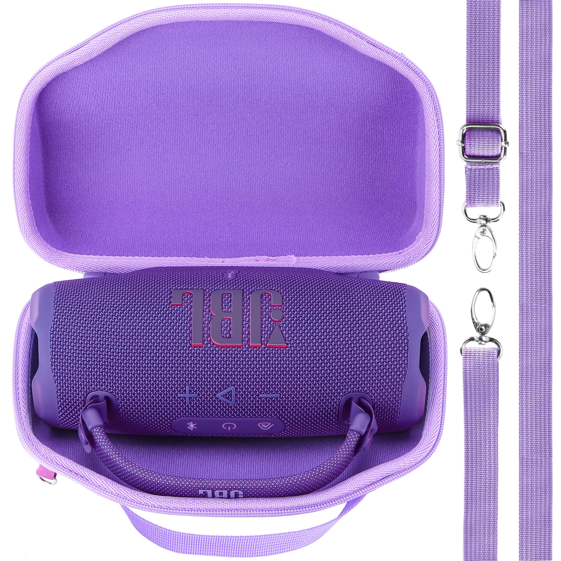 Lebakort Hard Case Compatible with JBL Charge 6 Waterproof Speaker (Purple Case)