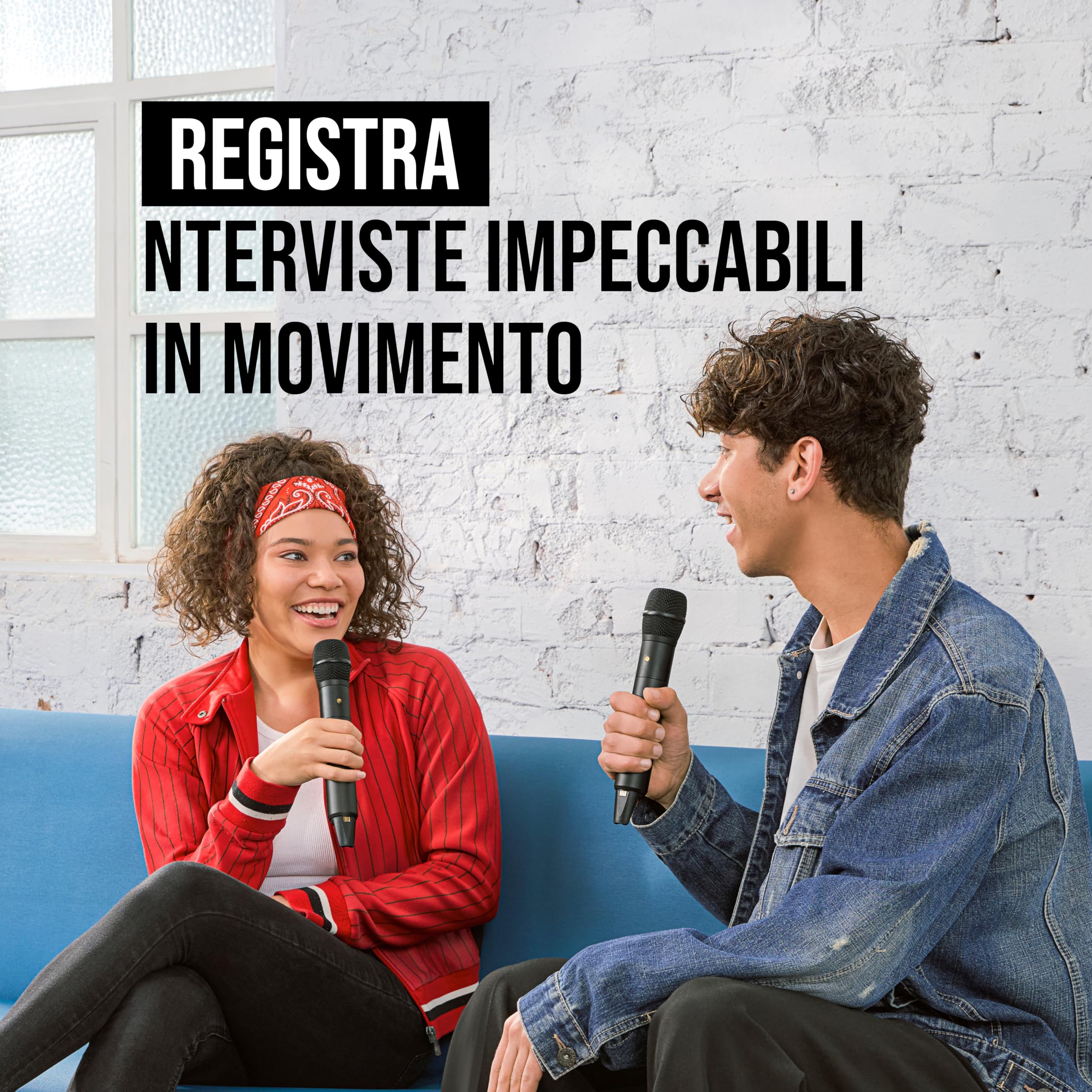 RØDE Interview PRO, microfono a condensatore palmare wireless con capsula di livello broadcast e registrazione integrata a 32-bit float per creazione di contenuti, media e interviste