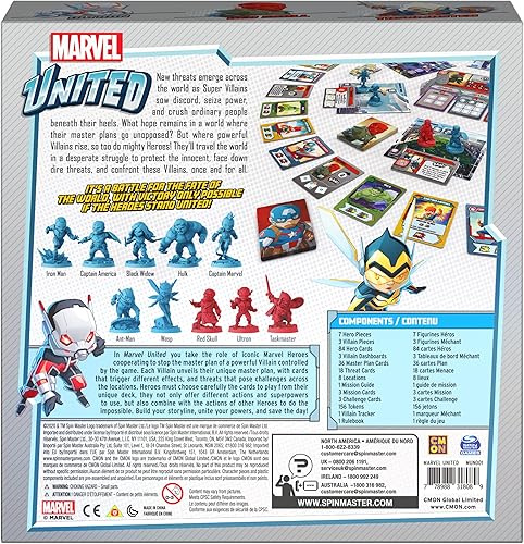 Miniatura 38 de Marvel United, Superhero Card Strategy Board Game Comic Bundle con Spiderman y Dr. Strange Expansion, para adultos y niños a partir de 14 años