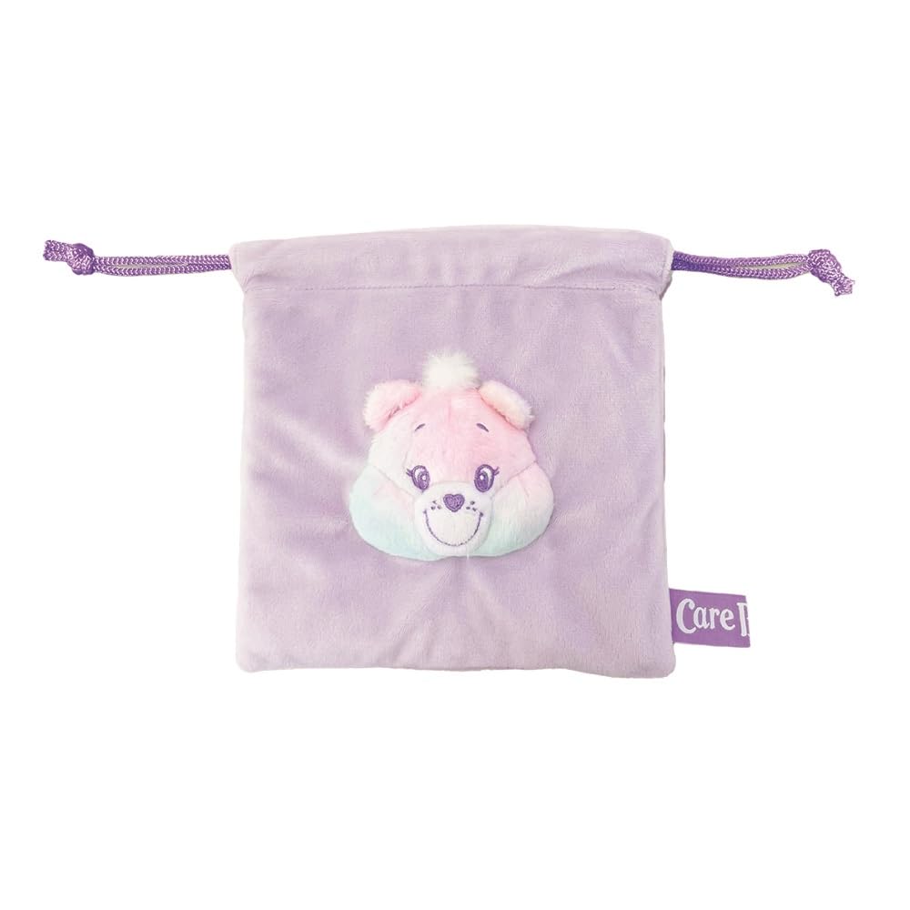 【CAREBEAR】ケアベア　BIGサイズ　フェイスマスコット　巾着　グリップ CAREBEAR】ケアベア BIGサイズ フェイスマスコット 巾着