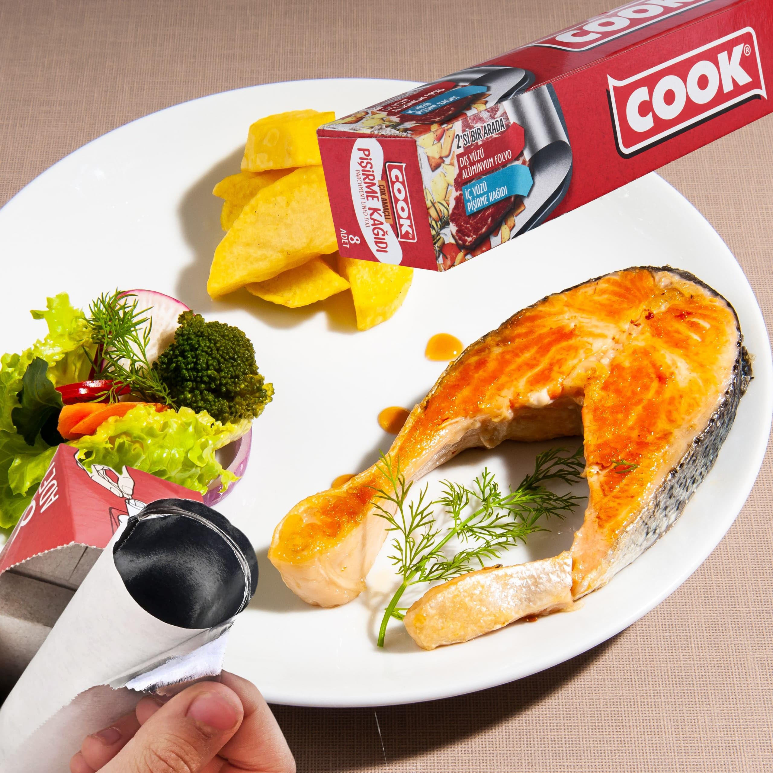 Cook Çok Amaçlı Pişirme Kağıdı 37x42cm 8'li