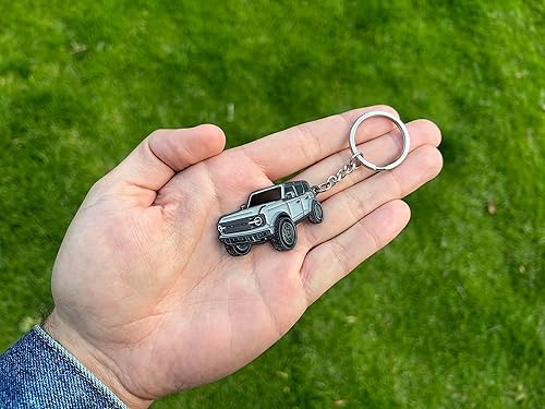 Vista 26 de Bronco Llavero Accesorios 4 puertas Llavero Funda Cool Mods compatible con Ford Bronco 2021 2022 2023 Gris carbonizado
