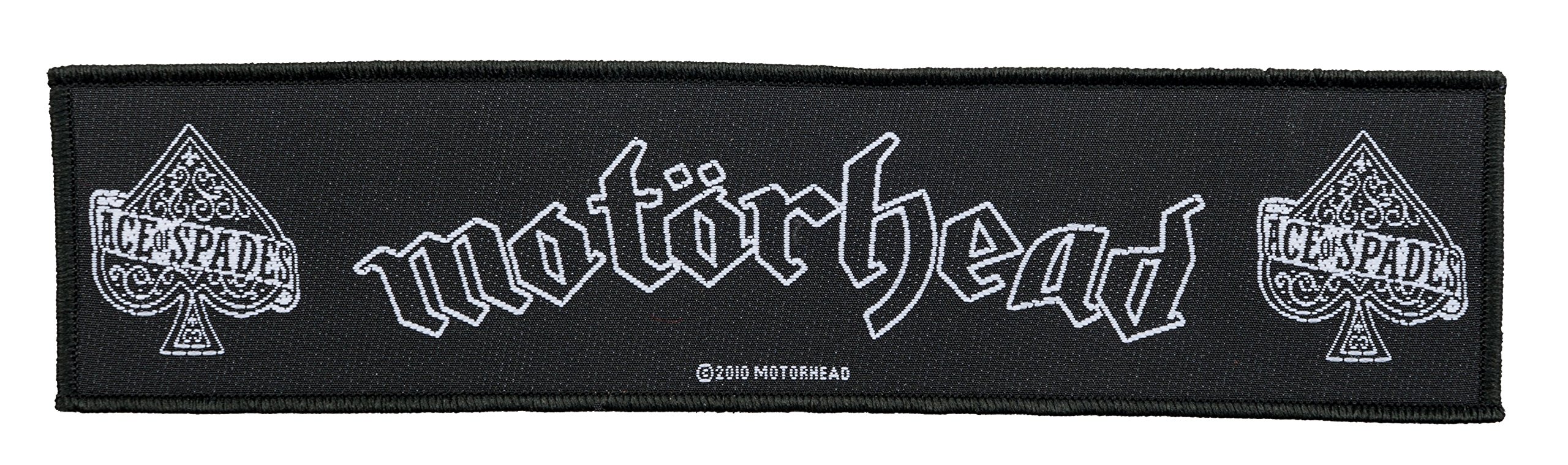 Motörhead Men's Black - Black – Ace Of Spades [Long] [Ss171] Woven Patch/Aufnäher