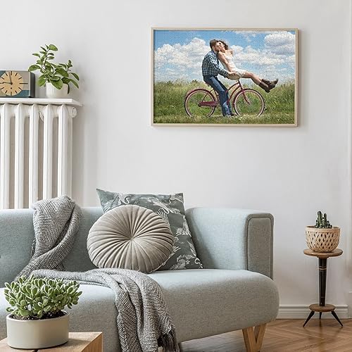 Miniatura 8 de Rompecabezas personalizado de fotos de 1000500300 piezas, rompecabezas de madera personalizado para regalos para familia, boda, mascota, 1000 piezas