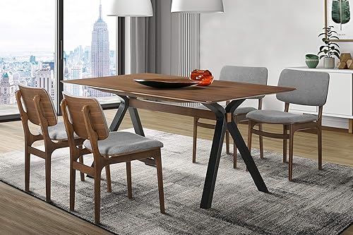 Miniatura 2 de Armen Living Lima - Juego de 2 sillas de comedor (madera, 20 pulgadas de ancho, nogalgris