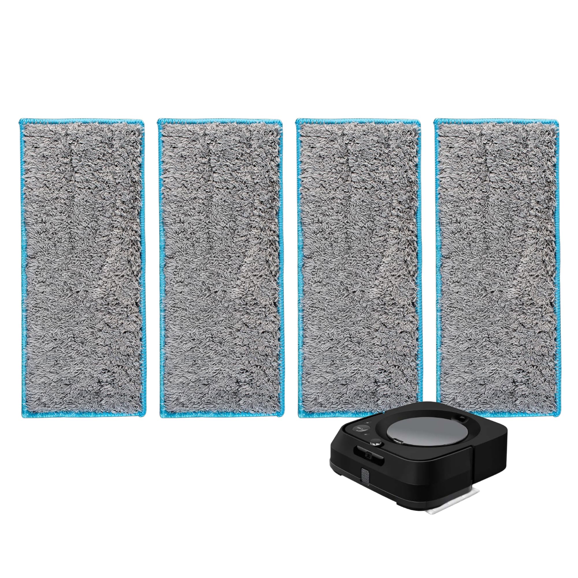 i-Robot m6 Washable and Reusable Wet Mopping Pads for Braava Jet Replacement by Blue Stars - Pack of 4-image-9