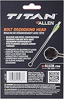 Vista 11 de Allen Company Titán Crossbow Bolt De-Cocking Head, roscas de flecha estándar AMO/ATA, silicona/acero, negro