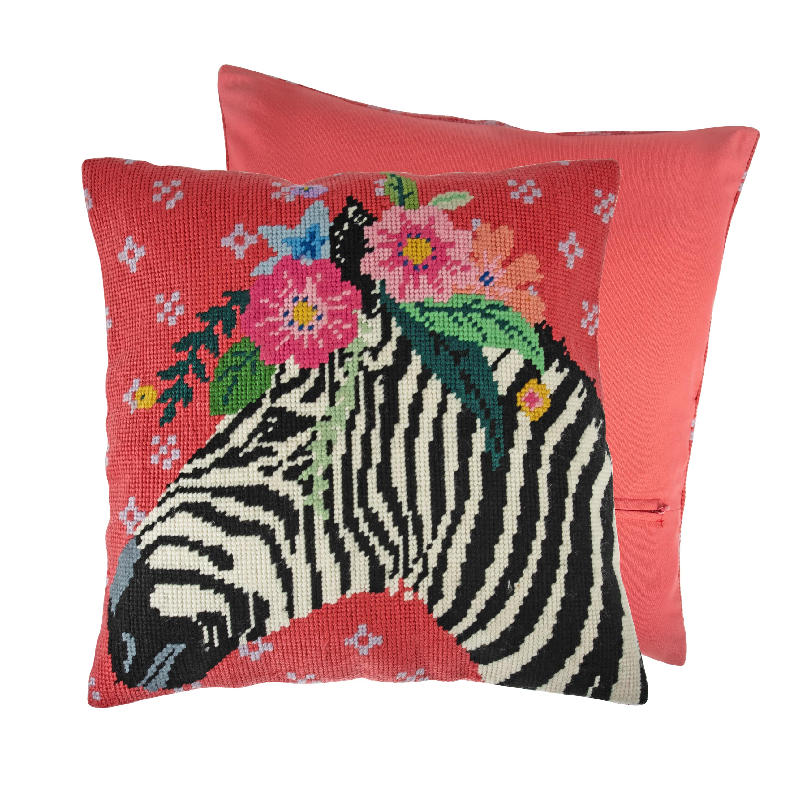 Trimits Half Stitch / Tapestry Kit: Cushion: Zebra