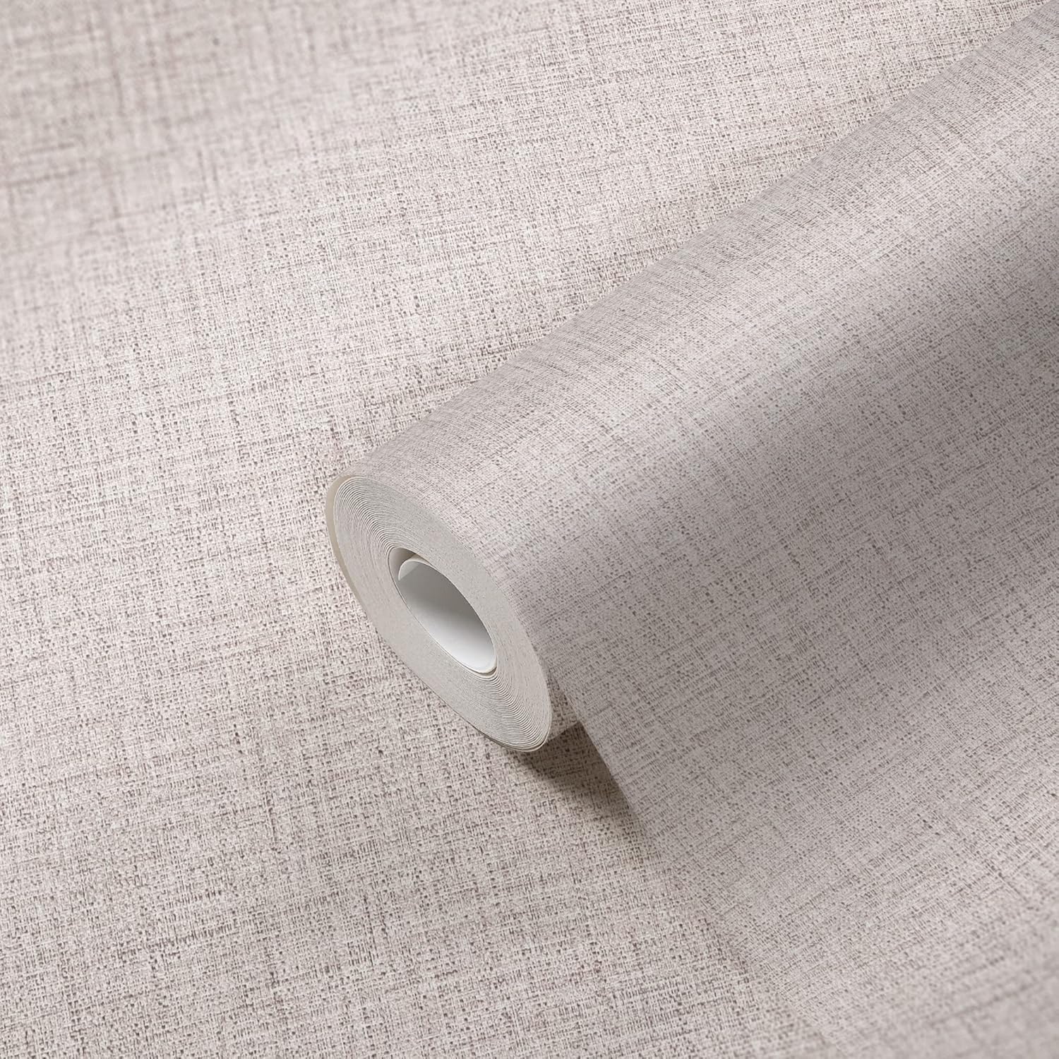 Livingwalls Plain Wallpaper Desert Lodge Non-Woven Wallpaper 10.05 m x 0.53 m Grey White Made in Germany 385281 385281