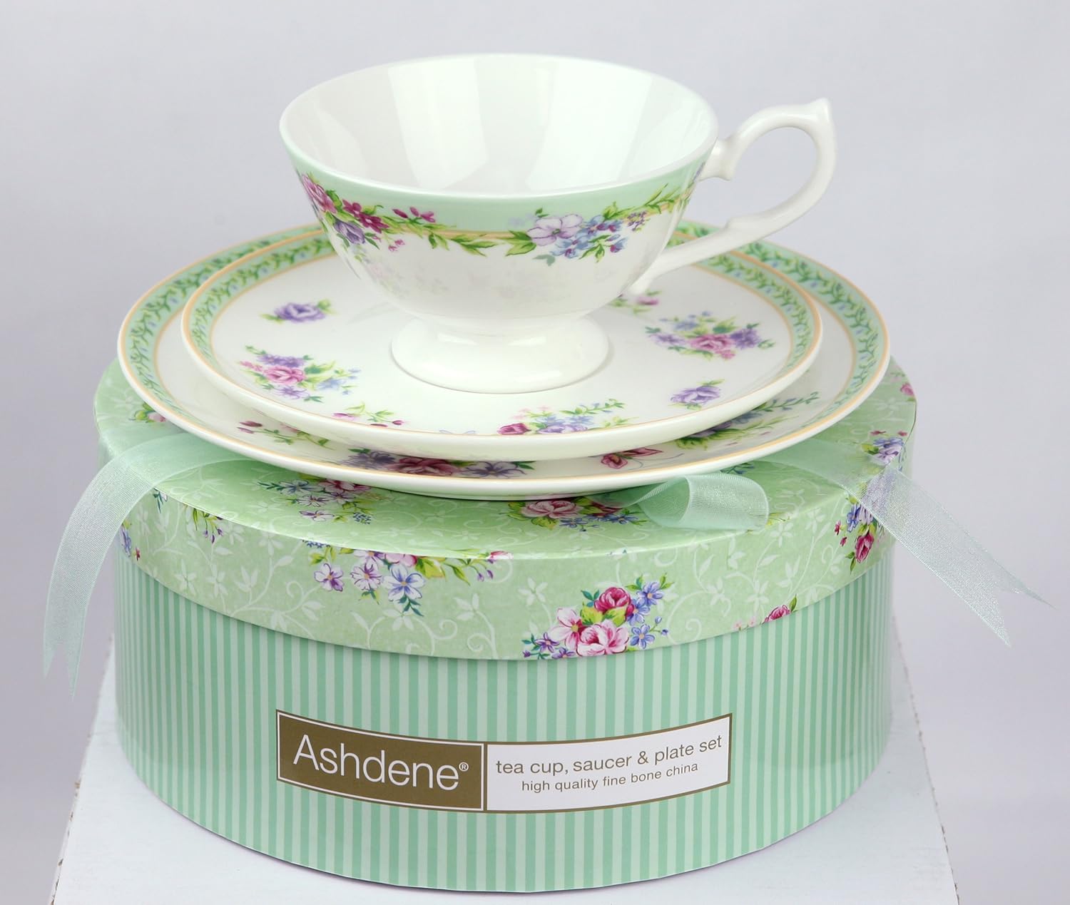 Buy Ashdene Kensington Bone China Classic TeaCup Saucer and Plate Set