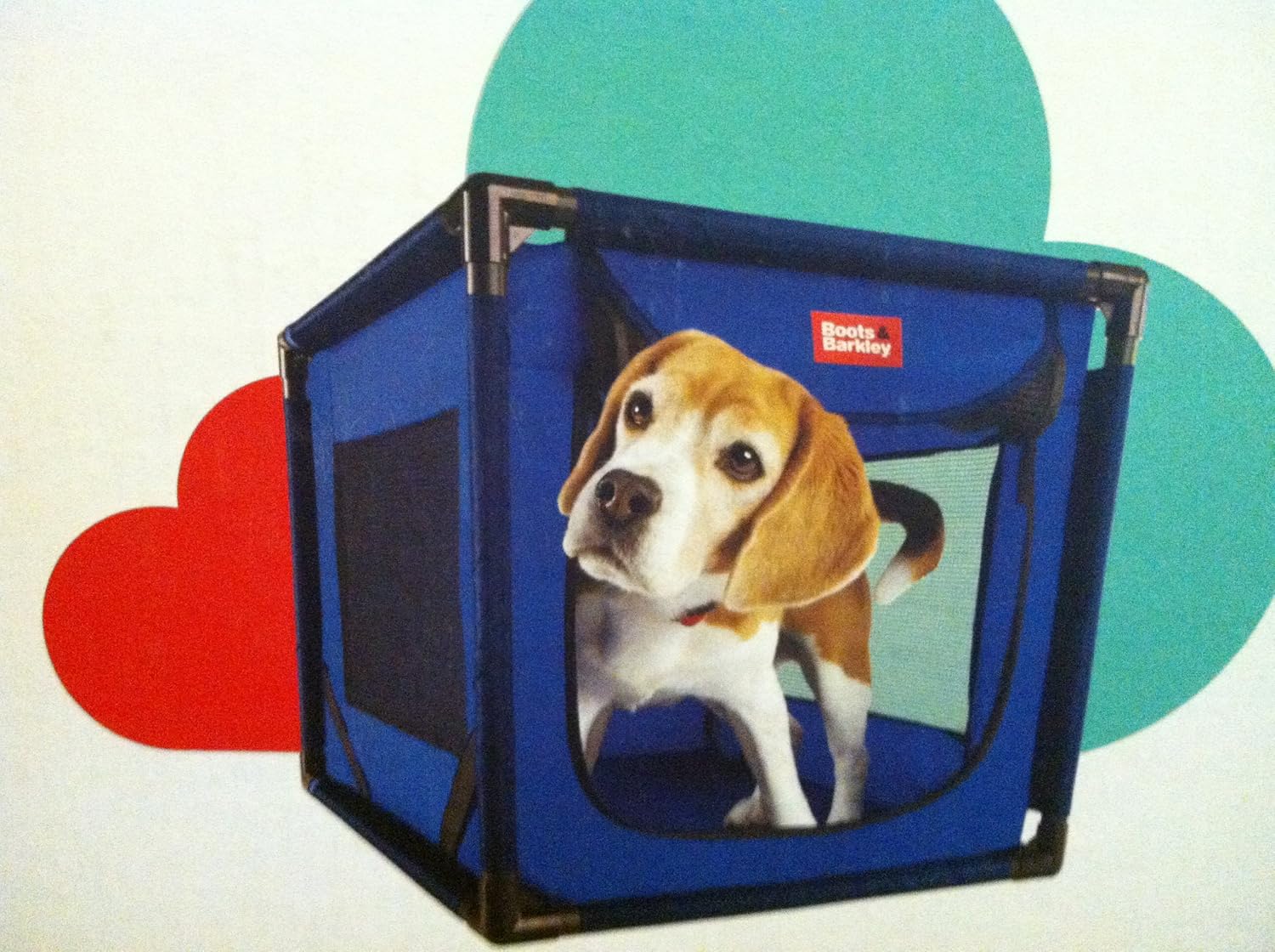 Boots & Barkley Medium Soft Sided Kennel Blue Pet Supplies