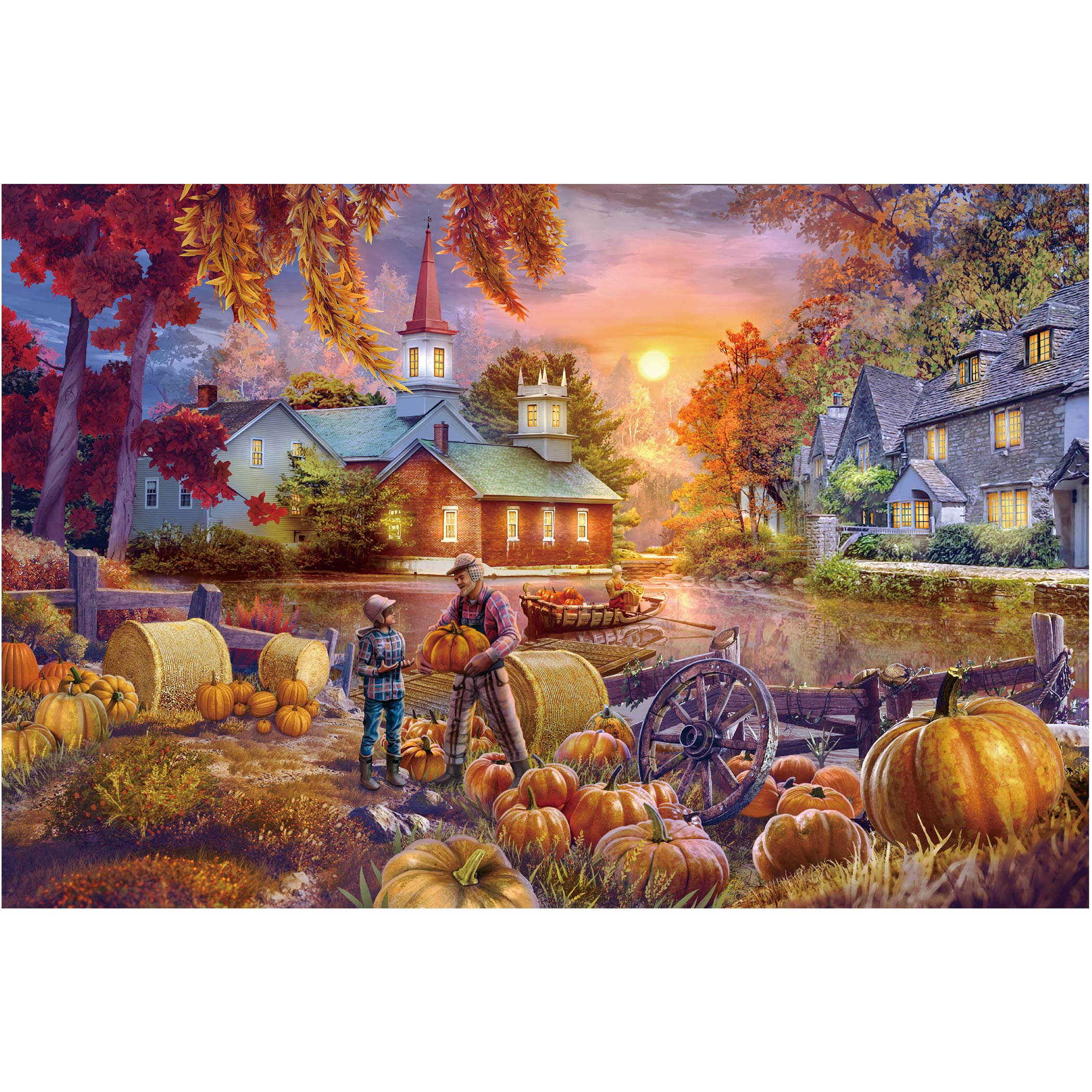 Tektalk 1000 Pieces Jigsaw Puzzles for Teens & Adults (Harvest)