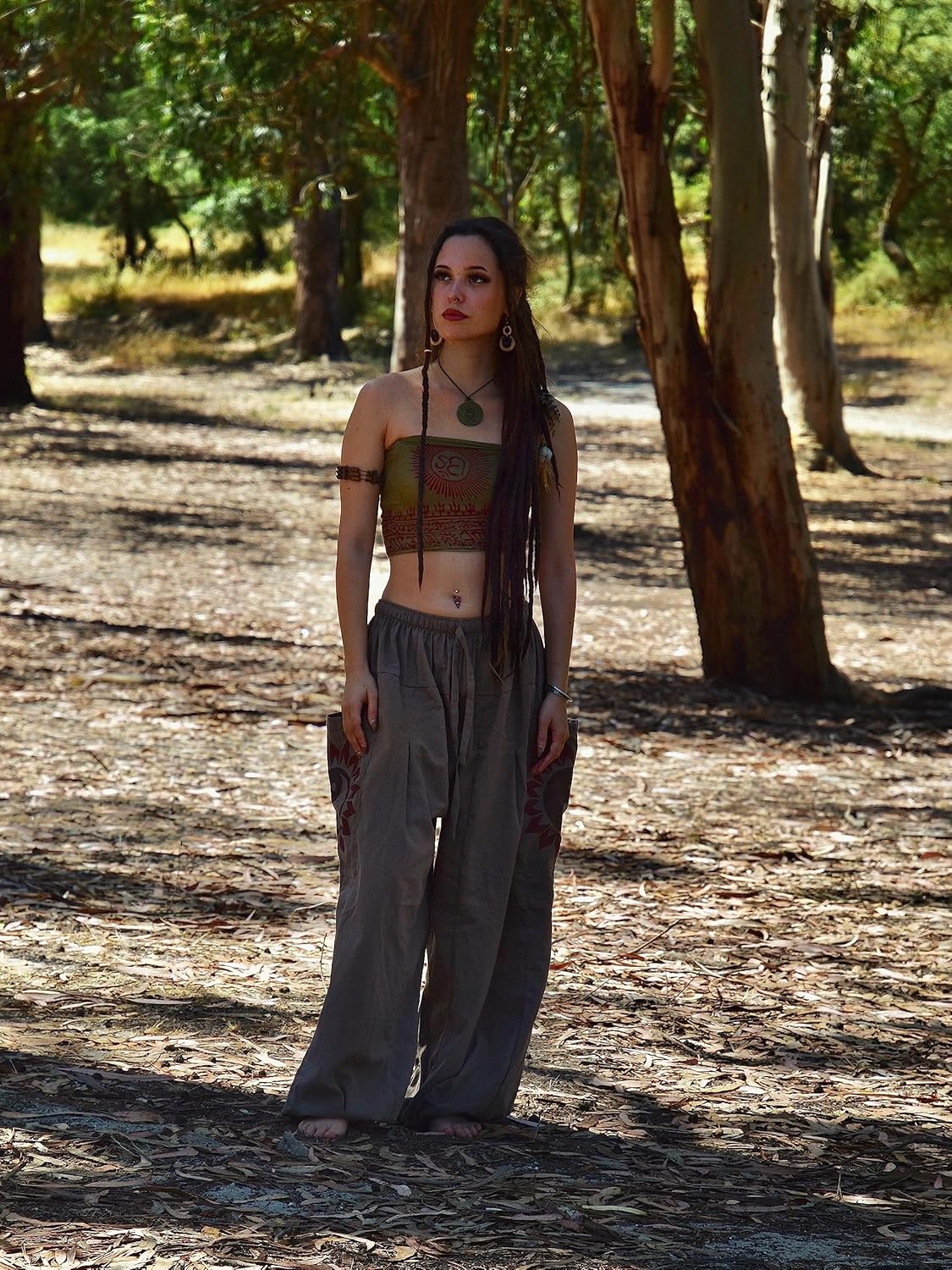 Siamrose Baggy Yoga Harem Pants Men Women Casual Lounge Trousers 2 Big Pockets, One Size, Elastic Waist - Image 5